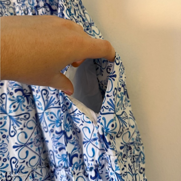 Hill House Blue and White Ellie Nap Dress - Picture 4 of 8